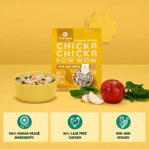 A Pup Above Friendly Grains Chicken Chicka Chicka Bow Wow Gently Cooked Dog Food - Image 3