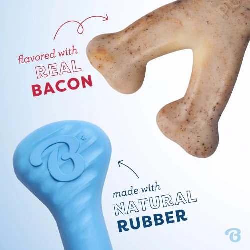 Benebone Puppy Wishbone & Rubber Pack Chew Toy, 2 pack - Image 4