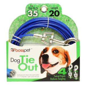 Boss Pet Medium Dog Tie-Out - Image 3