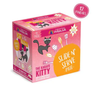 Weruva Cats in the Kitchen Pate's The Karate Kitty Beef & Salmon Recipe Cat Food Pouches 3 oz - Image 3