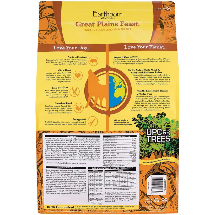 Earthborn Holistic Great Plains Feast Grain-Free Natural Dry Dog Food - Image 5