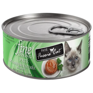 Fussie Cat Fine Dining Pate Oceanfish Entree in Gravy Wet Cat Food, 2.82-oz