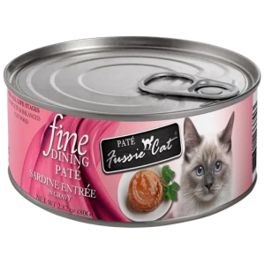 Fussie Cat Fine Dining Pate Sardine Entree in Gravy Wet Cat Food, 2.82-oz
