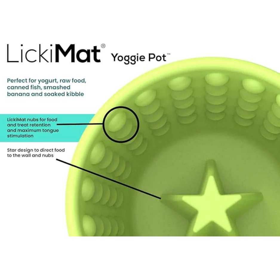 Innovative Pet Products Lickimat Yogie Mat Treat Dispenser Green for Dogs - Image 2