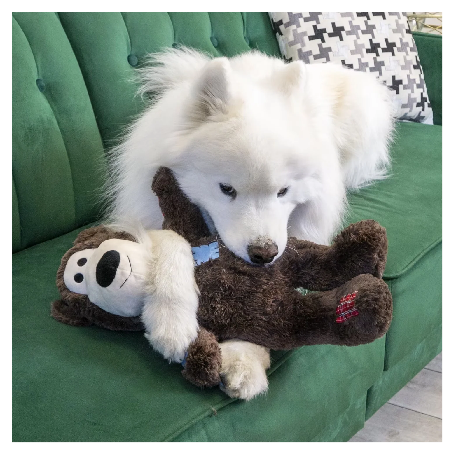 Kong Dog Wild Knots Bear Jumbo Tough Squeaky Plush Dog Toy X-Large - Image 4