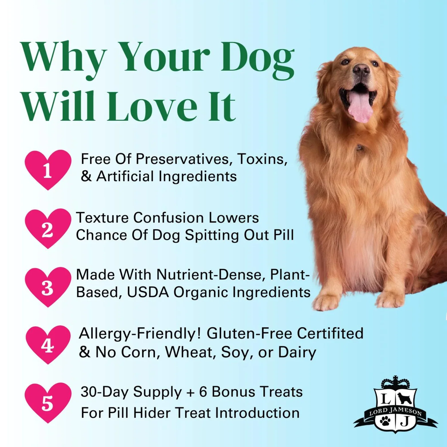 Lord Jameson Pill Hiders Apple Pie Organic Dog Treats 6 oz - Image 3