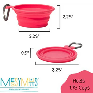 Messy Mutts Collapsible Bowl Watermelon - Image 2