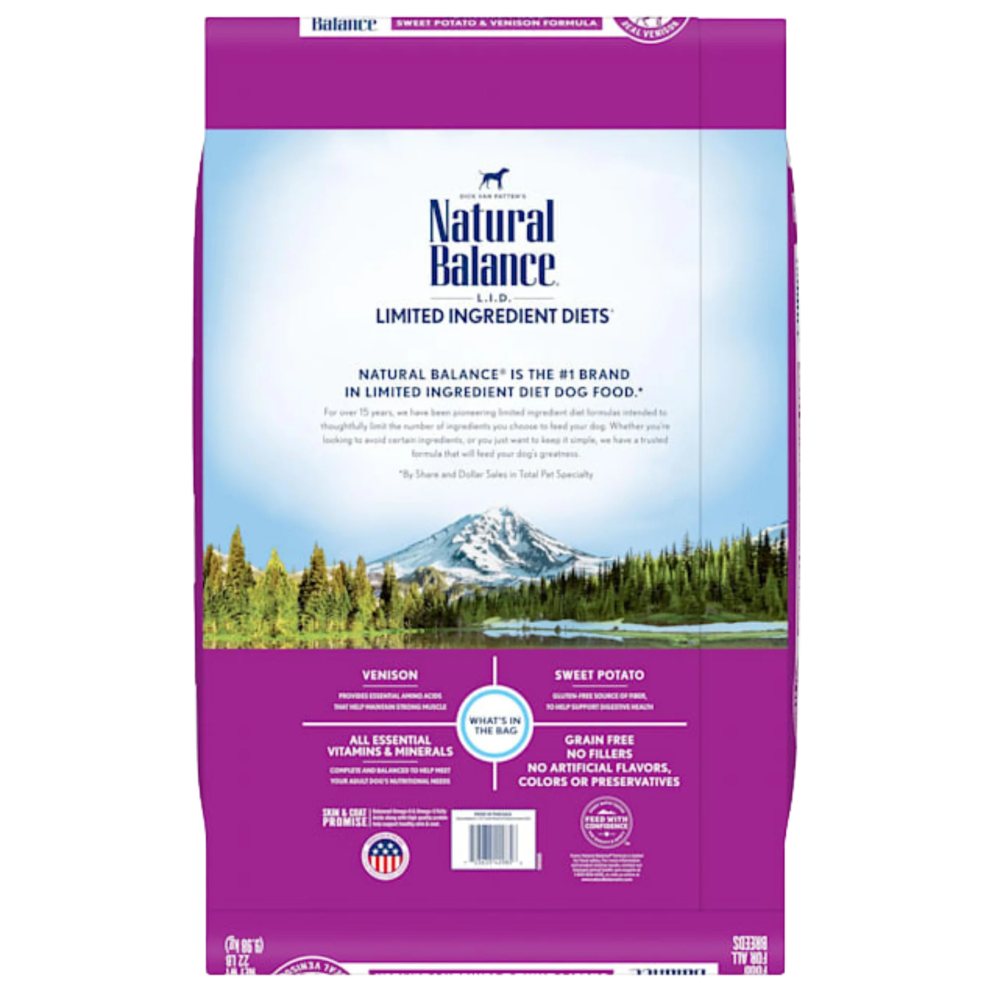Natural Balance L.I.D. Grain-Free Sweet Potato & Venison Dog Food - Image 5