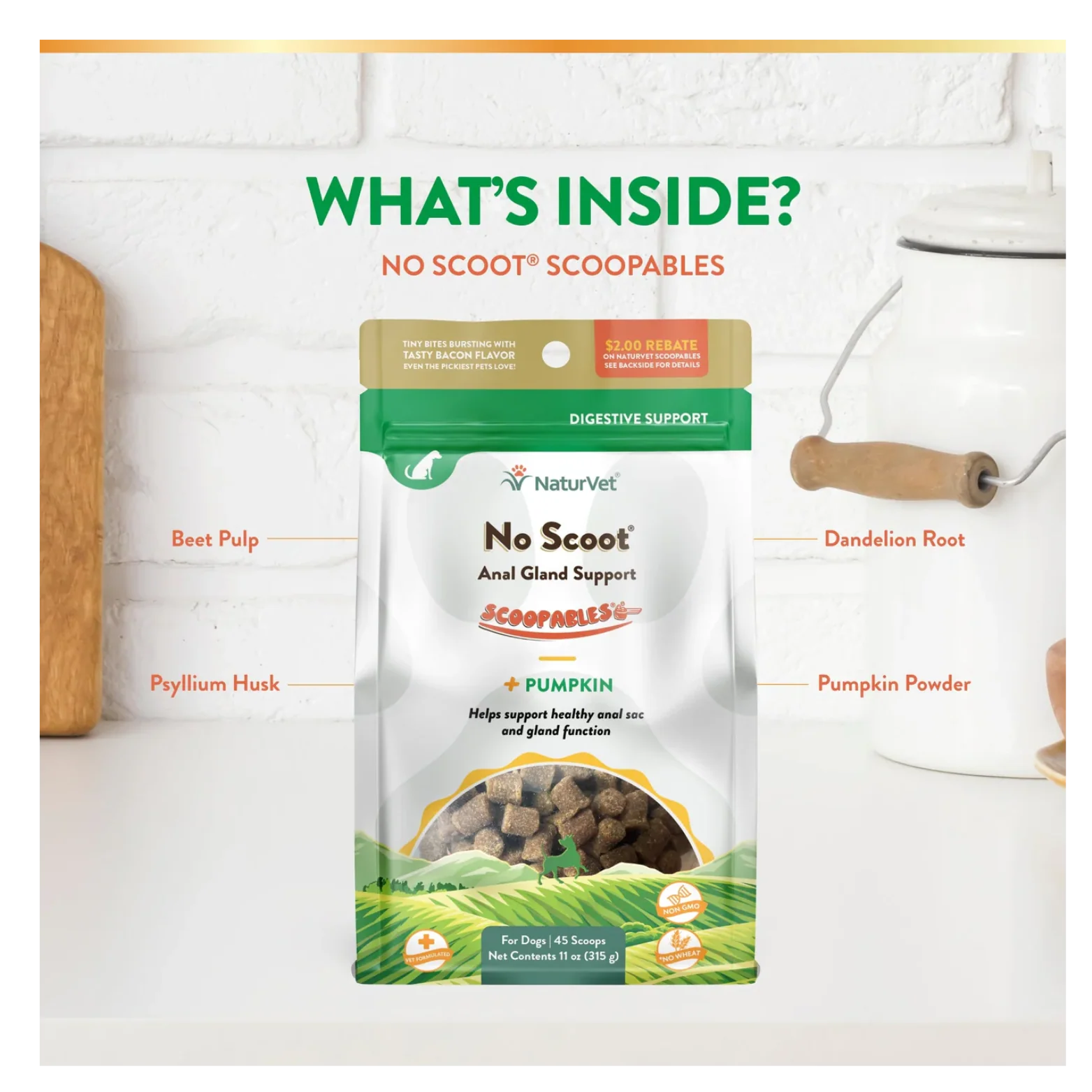 NaturVet Scoopables No Scoot Dog Chews 11 oz - Image 5