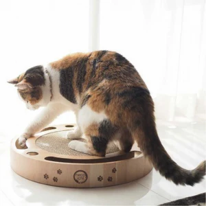 Necoichi Interactive Track Ball Cat Scratcher Toy - Image 8