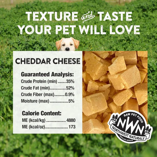 Northwest Naturals Freeze-Dried Cheddar Cheese Dog and Cat Treats 6 oz - Image 3