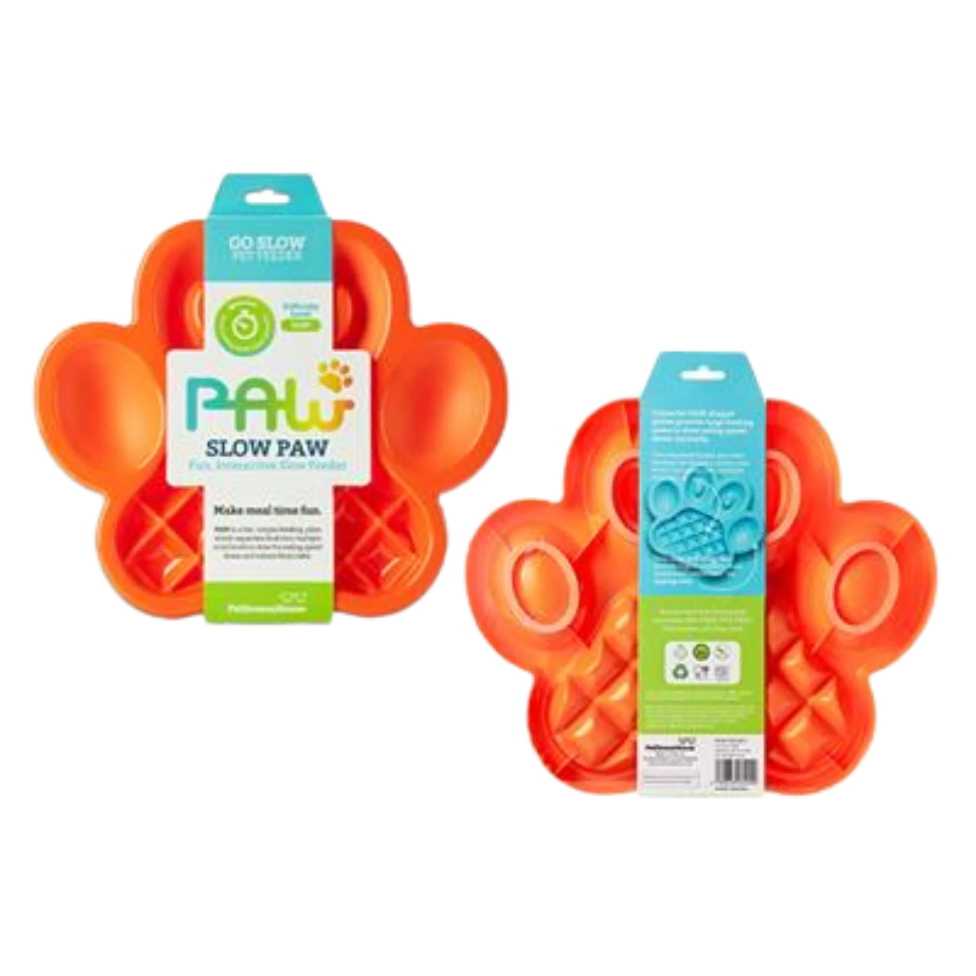 Poochie Pets PAW Slow Feeder Orange - Image 2