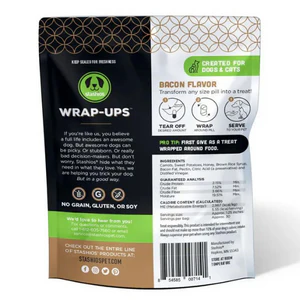 Stashios Wrap-Ups Bacon Flavor Grain-Free Dog & Cat Treats - Image 2