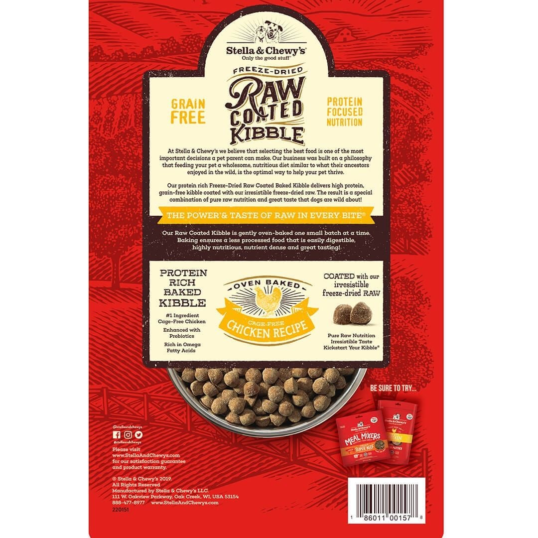 Stella & Chewy's Cage-Free Chicken Recipe Raw Coated Baked Kibble Dog Food - Image 2