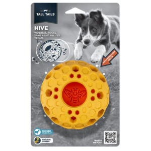 Tall Tails 4" Natural Rubber Beehive Dog Toy