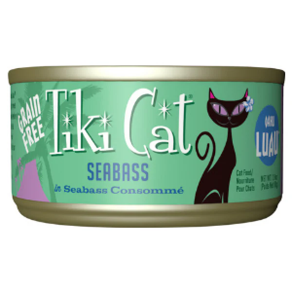 Tiki Cat Oahu Luau Seabass in Seabass Consomme Canned Cat Food
