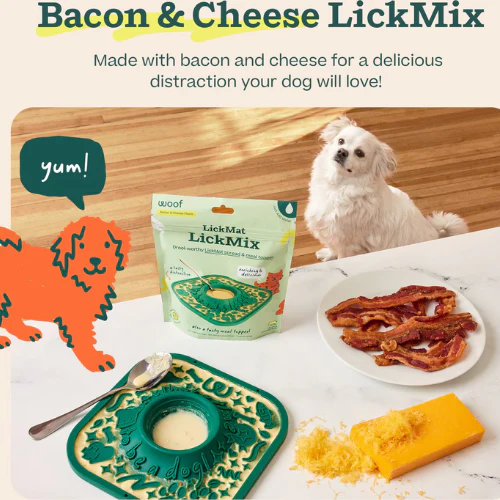 Woof Pet LickMix Bacon & Cheese Dog Treat 5.5 oz - Image 4